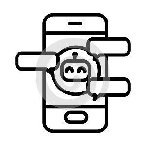 chatbot online service icon