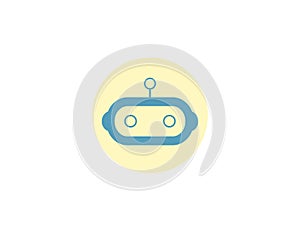 Chatbot, robot, app icon. Vector illustration.