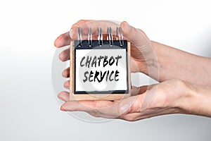 ChatBot Service. Customer service and support. Assistance and help