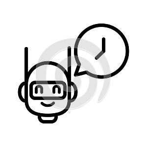 chatbot service information icon