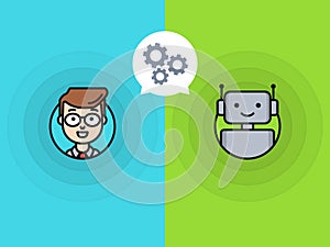Chatbot vector illustration concept