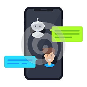 Chatbot vector illustration concept