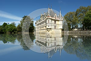 Chateau Azay-le-Rideau, Loire, Fra