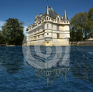 Chateau Azay-le-Rideau, Loire, France