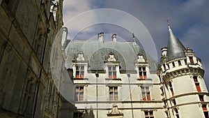 Chateau Azay-le-Rideau (was built from 1515 to 1527), Loire, France