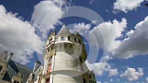 Chateau Azay-le-Rideau was built from 1515 to 1527, Loire, France