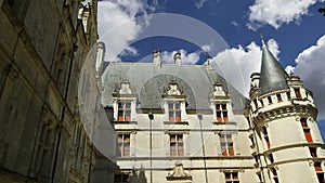 Chateau Azay-le-Rideau was built from 1515 to 1527, Loire, France