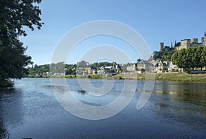 The chateau at Chinon on the hilltop above the Vienne River