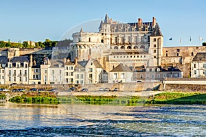 Chateau d'Amboise on the river Loire, France