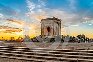 Chateau d'eau, Bassin principal du Peyrou in Montpellier, France