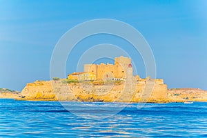 Chateau d\'if prison where Alexander Dumas imprisoned count Monte Cristo in his novel, Marseille, France