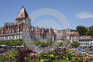 Chateau d'Ouchy - Lake Geneve - Switzerland. photo