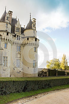 Chateau d'Usse (built XV - XVI century) from in Indre-et-Loire d