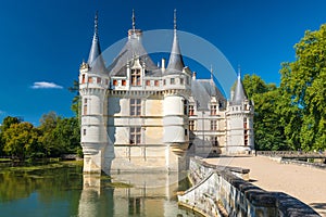 The chateau de Azay-le-Rideau, France