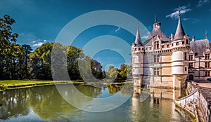 The chateau de Azay-le-Rideau, France