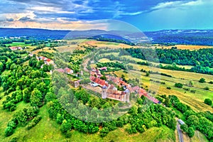 Chateau de Belvoir, a medieval castle in the Doubs department of France