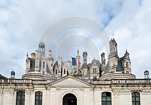 Chateau de chambord,architecture royal medieval french castle