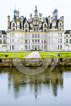 The Chateau de Chambord at Chambord, Loir-et-Cher, France, is one of the most recognisable chateaux in the world because