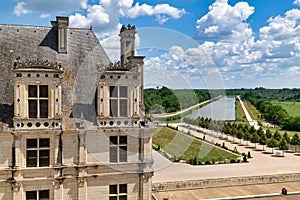 Chateau de Chambord. France. View on the gardens