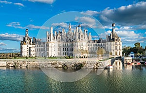 Chateau de Chambord, the largest castle in the Loire Valley, France photo