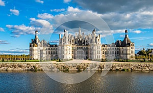 Chateau de Chambord, the largest castle in the Loire Valley, France