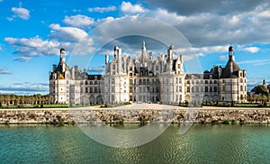 Chateau de Chambord, the largest castle in the Loire Valley, France