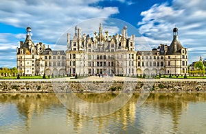 Chateau de Chambord, the largest castle in the Loire Valley - France