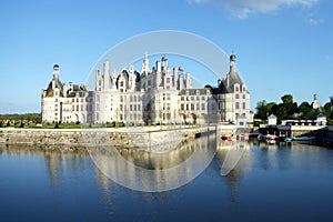 Chateau de Chambord is the largest chateau in the Loire Valley, France