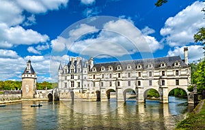 Chateau de Chenonceau on the Cher River - France