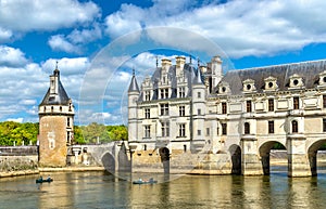 Chateau de Chenonceau on the Cher River - France