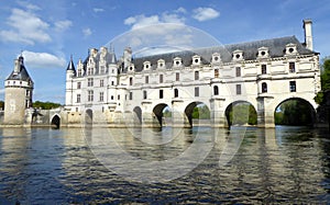Chateau de Chenonceau on the Cher River - France, the Loire Valley