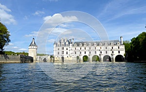 Chateau de Chenonceau on the Cher River - France, the Loire Valley