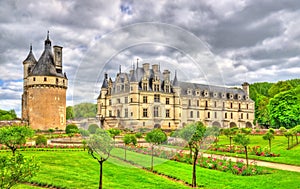 Chateau de Chenonceau on the Cher River - France photo