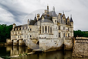 Chateau de Chenonceau in Loire Valley in France.