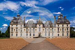 Chateau de Cheverny, a famous castle of the Loire valley in the departement Loir-et-Cher in France.