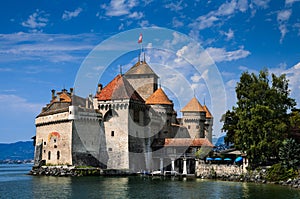 Chateau de Chillon on Lake Geneva, Switzerland