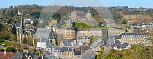 The Chateau de Fougeres (France) spring view.