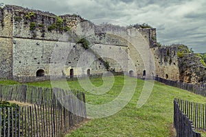 Chateau de Gencay ruins (Du Guesclin), department Vienne, Aquitaine, France photo
