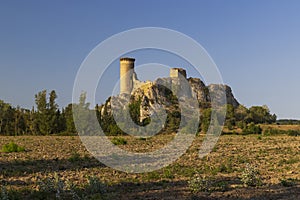 Chateau de lÂ´Hers ruins near Chateauneuf-du-Pape, Provence, France