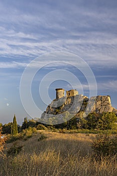 Chateau de lÂ´Hers ruins near Chateauneuf-du-Pape, Provence, France