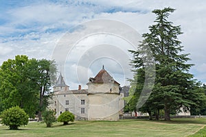 The Chateau de La Brede is a feudal castle in the commune of La Brede in the departement of Gironde, France.