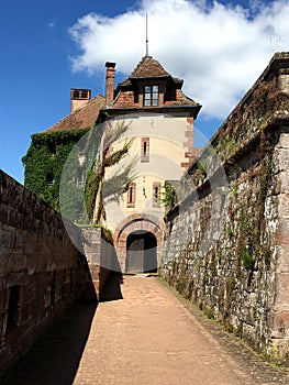 Chateau de La Petite-Pierre Castle of La Petite Pierre in a nice summer time, around with Vosges du Nord Natural Regional Park