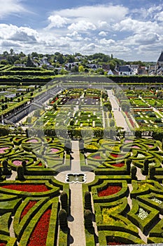 Chateau de Villandry, UNESCO World Heritage Site, Villandry, Indre-et-Loire, Pays de la Loire, France