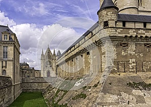 Chateau de Vincennes - massive 14th and 17th century French royal fortress in the town of Vincennes, France