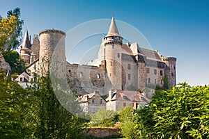 Chateau de Vitre in Brittany in France