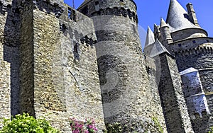 Chateau de Vitre - medieval castle in the town of Vitre, France