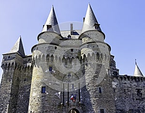 Chateau de Vitre - medieval castle in the town of Vitre, France