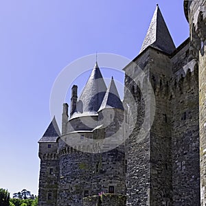 Chateau de Vitre - medieval castle in the town of Vitre, France