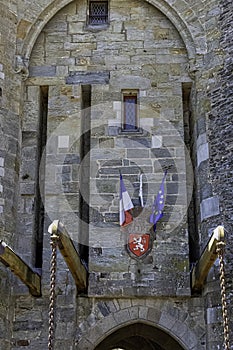 Chateau de Vitre - medieval castle in the town of Vitre, France