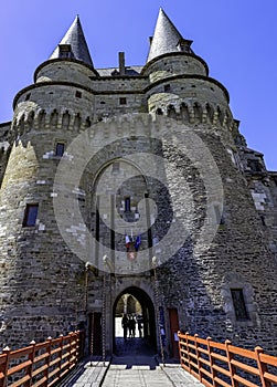 Chateau de Vitre - medieval castle in the town of Vitre, France